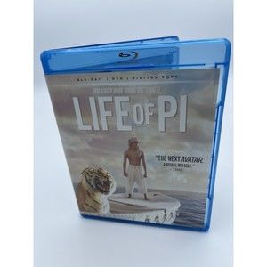 Life of Pi Blu-ray DVD Digital Copy 2013 2-Disc Set Like New Condition Oscar Win